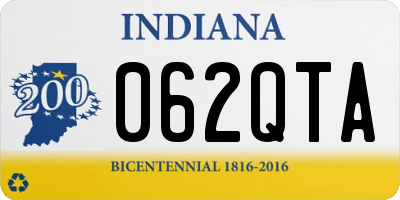 IN license plate 062QTA
