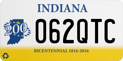 IN license plate 062QTC