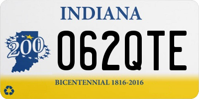 IN license plate 062QTE
