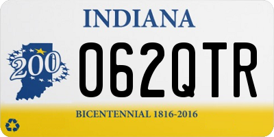 IN license plate 062QTR