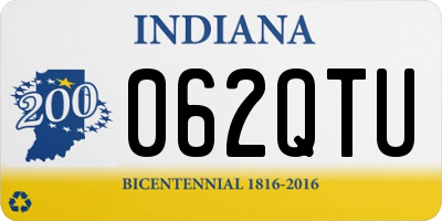 IN license plate 062QTU