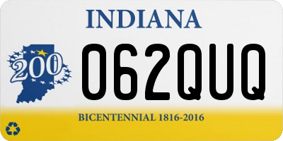 IN license plate 062QUQ