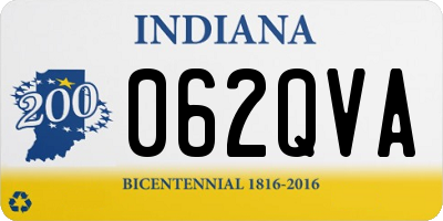 IN license plate 062QVA