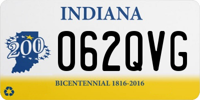 IN license plate 062QVG