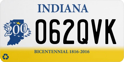 IN license plate 062QVK
