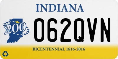 IN license plate 062QVN
