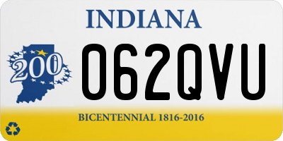 IN license plate 062QVU