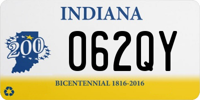 IN license plate 062QY