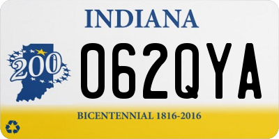 IN license plate 062QYA