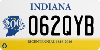 IN license plate 062QYB