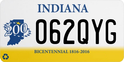 IN license plate 062QYG