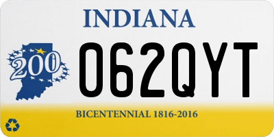 IN license plate 062QYT