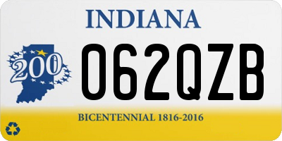 IN license plate 062QZB