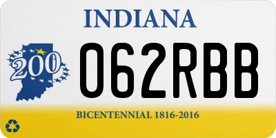 IN license plate 062RBB