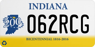 IN license plate 062RCG
