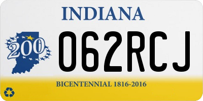 IN license plate 062RCJ