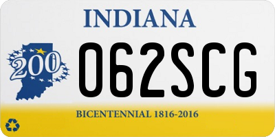 IN license plate 062SCG