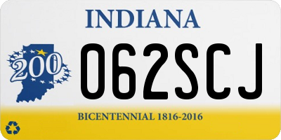 IN license plate 062SCJ