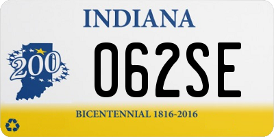 IN license plate 062SE