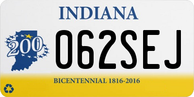 IN license plate 062SEJ