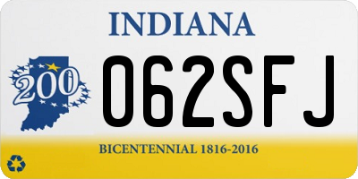 IN license plate 062SFJ