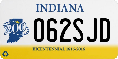 IN license plate 062SJD
