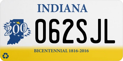 IN license plate 062SJL