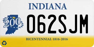 IN license plate 062SJM