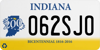 IN license plate 062SJO