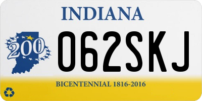 IN license plate 062SKJ