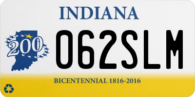 IN license plate 062SLM
