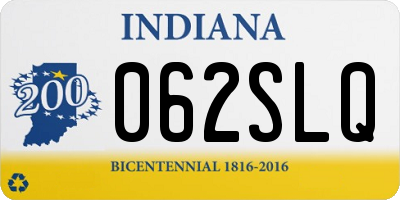 IN license plate 062SLQ
