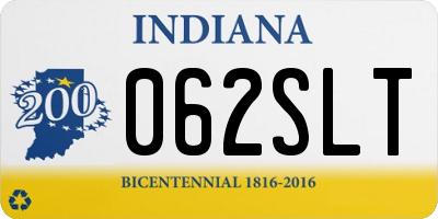 IN license plate 062SLT