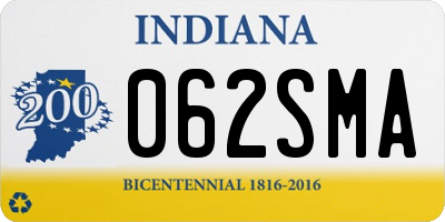 IN license plate 062SMA