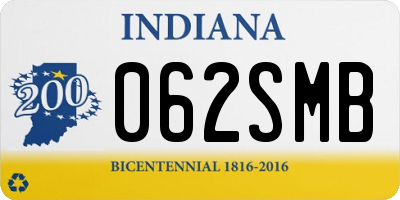 IN license plate 062SMB