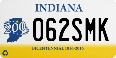 IN license plate 062SMK