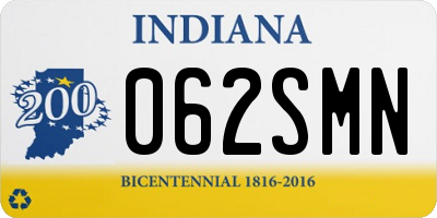 IN license plate 062SMN