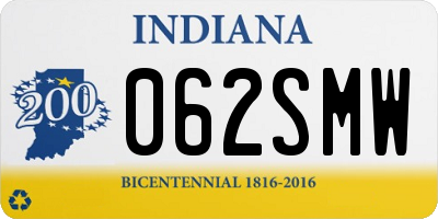 IN license plate 062SMW