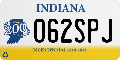 IN license plate 062SPJ