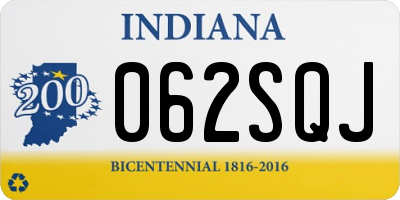 IN license plate 062SQJ