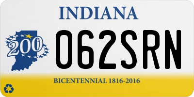 IN license plate 062SRN