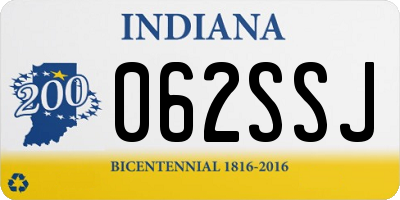 IN license plate 062SSJ