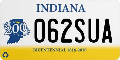 IN license plate 062SUA