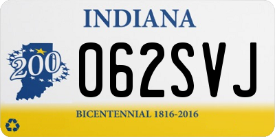 IN license plate 062SVJ