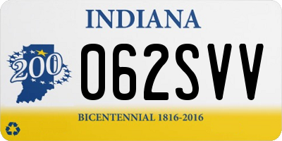 IN license plate 062SVV
