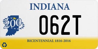 IN license plate 062T