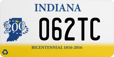 IN license plate 062TC