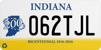 IN license plate 062TJL