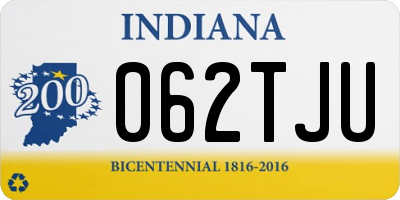 IN license plate 062TJU