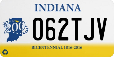 IN license plate 062TJV